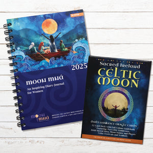 Diary 2025 and Sacred Ireland Celtic Moon Oracle Deck Bundle