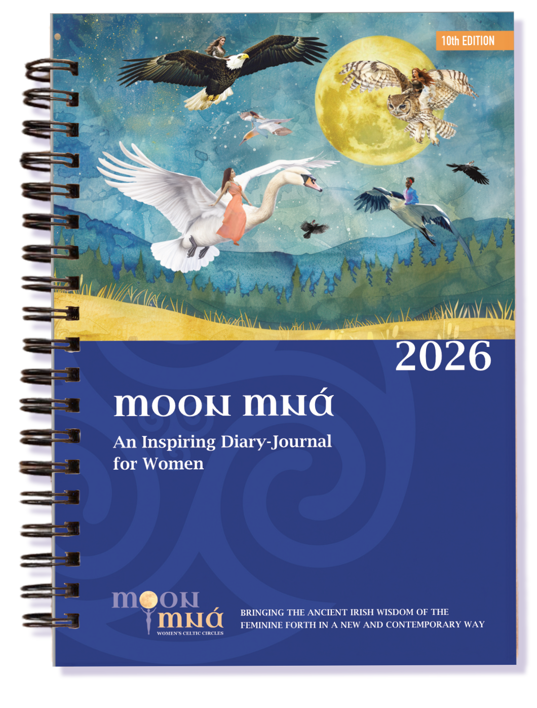 Moon Mná Diary-Journal 2026, a calendar-diary-datebook for Women