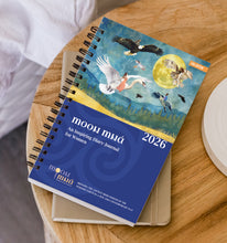 Load image into Gallery viewer, Moon Mná Diary-Journal 2026, a calendar-diary-datebook for Women