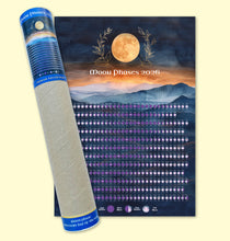 Load image into Gallery viewer, Moon Phases 2026 Poster Print