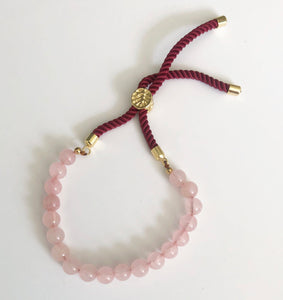 'Moons' Bracelet - Rose Quartz